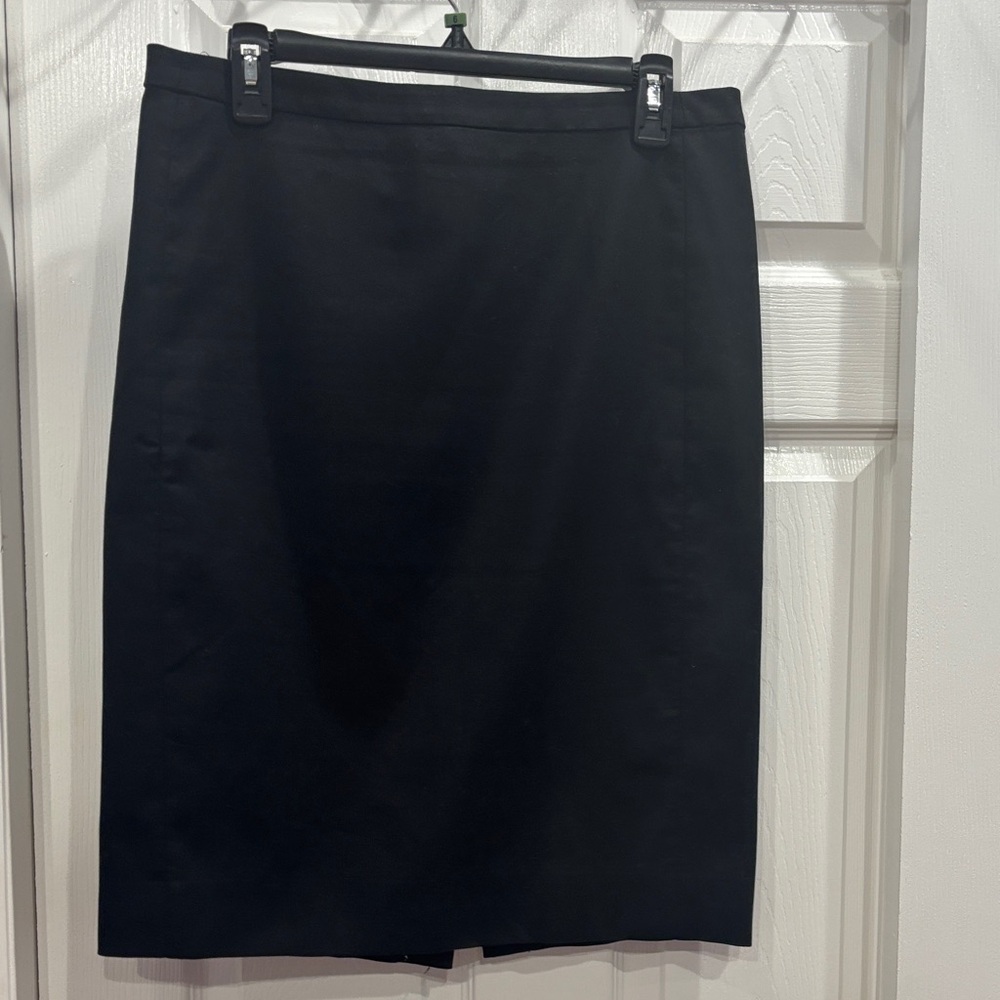 J. Crew Elegant Black Pencil Skirt